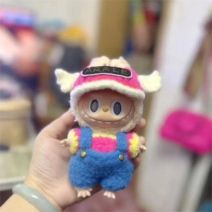 Labubu 17cm Doll Clothes Only — Fashion Hoodie Outfit for Model Dolls, Cute Xmas Accessory