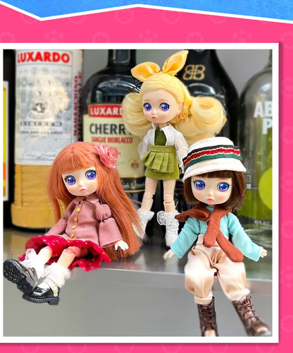 Lady Doolli 1/12 BJD Dolls Blind Box – 15cm Ob11 Mystery Anime Figure Toy, Kawaii Designer Gift