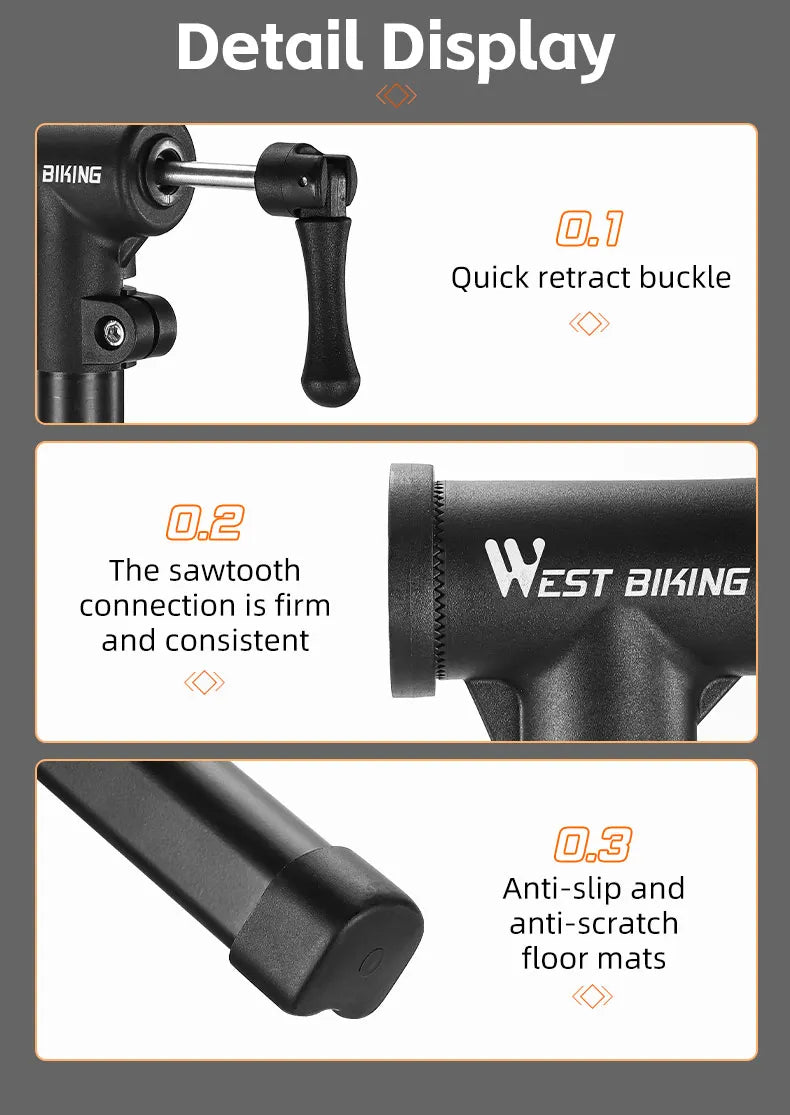 WEST BIKING Foldable Bike Repair & Display Stand – Multipurpose Wall/Floor Rack for Bicycle Storage & Maintenance