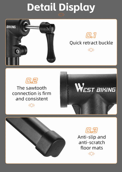 WEST BIKING Foldable Bike Repair & Display Stand – Multipurpose Wall/Floor Rack for Bicycle Storage & Maintenance