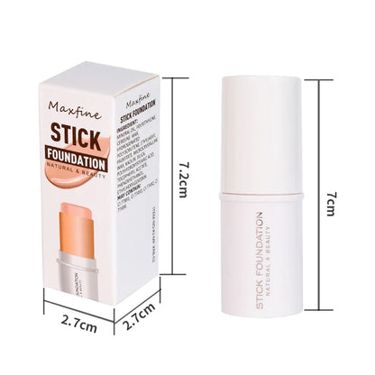 MAXFINE Foundation Stick – Long-Lasting, Blendable Creamy Formula for Shine-Free, Natural Finish – Cruelty-Free