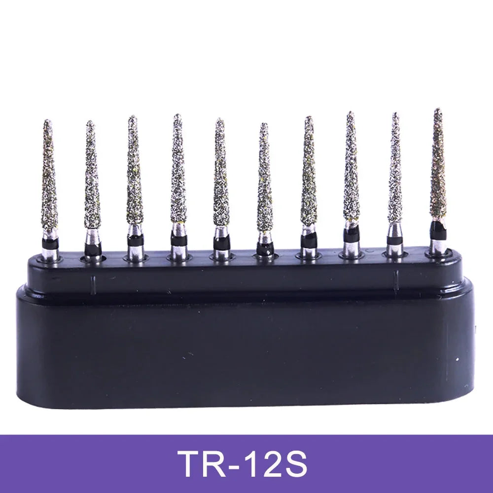 AZDENT Dental Diamond Burs Kit – Multiple Models with Black Storage Box for High-Speed Handpiece