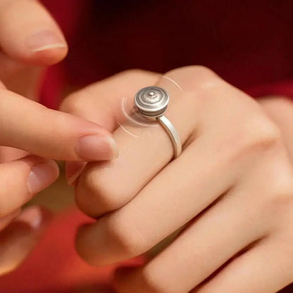 Adjustable Buddhist Rotating Finger Spinner - Good Luck Tibetan Prayer Anti-Stress Anxiety Tool