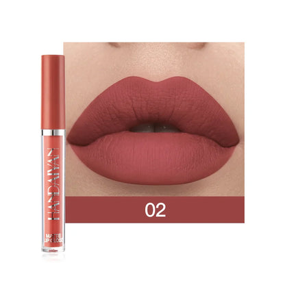 HANDAIYAN 6-Piece Matte Lipstick Set – Waterproof, Long-Lasting, Non-Stick Cup Korean Makeup for Women
