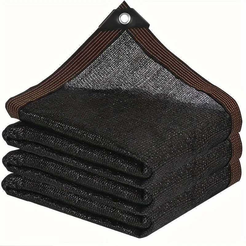Black High-Density Polyethylene Sunshade Net – UV Protection Mesh Cover for Greenhouse, Garden, Patio, Pergola & Porch Use
