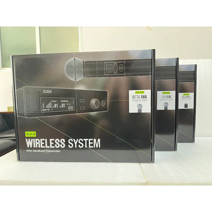 SLXD Wireless Microphone System – 500/600/800MHz 4-Pin Headset with KSM8/Beta58, Professional Audio for Stage & Karaoke
