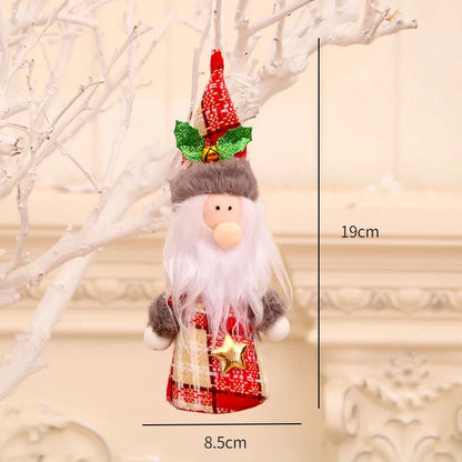 Red Star Christmas Tree Ornament – DIY Xmas Pendant New Year Party Gift Home Decor Noel Navidad