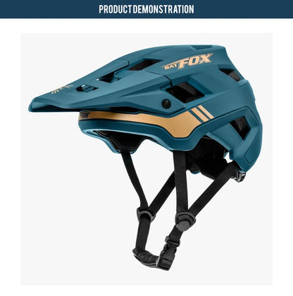 BATFOX Matte Black MTB Bike Helmet – Men's Mountain Bike Cycling Helmet Casco Ciclismo