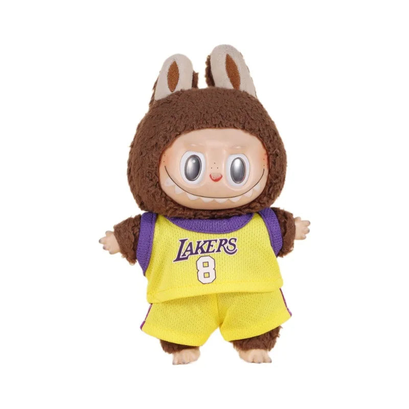 17cm Labubu Doll Clothes – First & Second Generation Basketball Outfit for Handmade Doll Gift