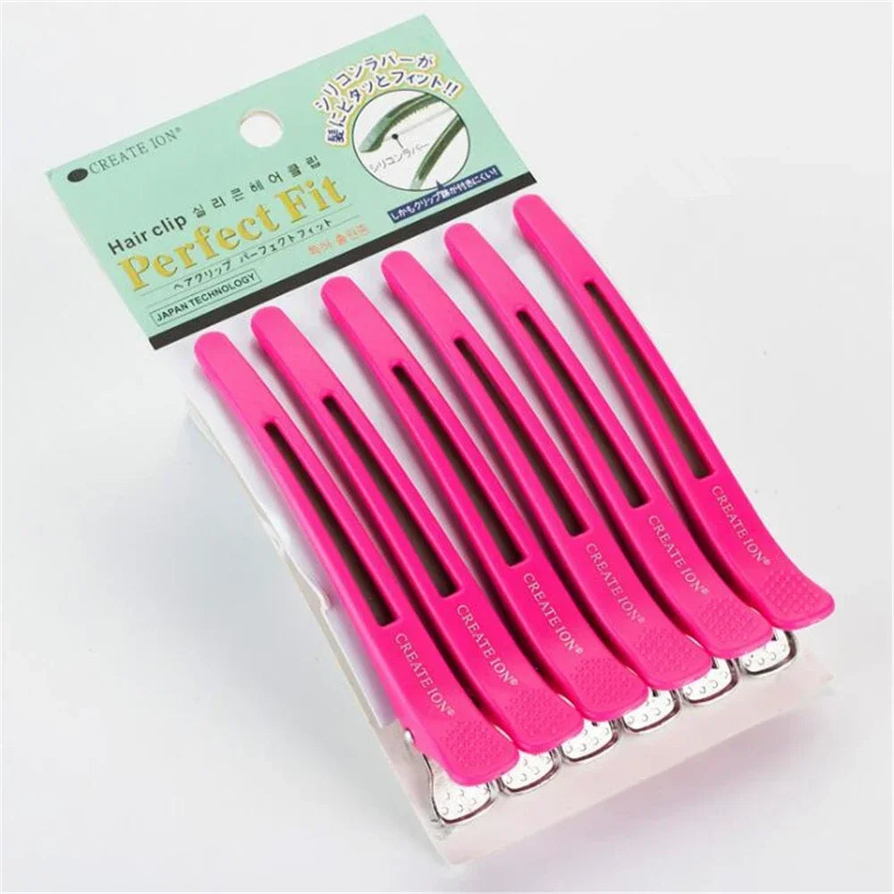 5/6PCS Alligator Hair Clips – Hairdressing Clamps & Crocodile Section Clips for Salon Styling and Barber Use
