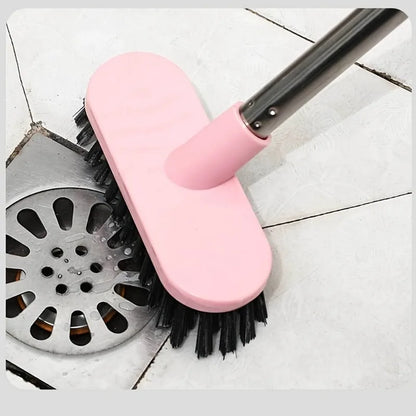 Long Handle Toilet Brush - Durable Bathroom Cleaning Brush with Stiff Bristles for Tough Stain Removal