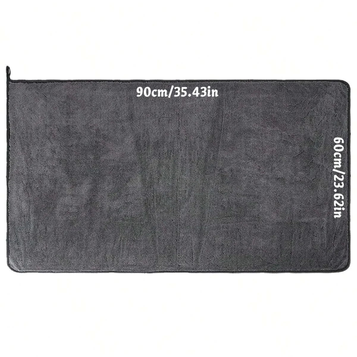 Dark Gray Car Microfiber Towel - Oversized Ultra Absorbent Cleaning Cloth for Car Wash & Detailing