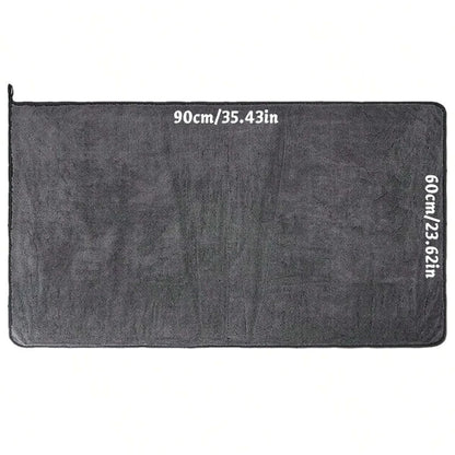Dark Gray Car Microfiber Towel - Oversized Highly Absorbent Car Wash & Cleaning Cloth