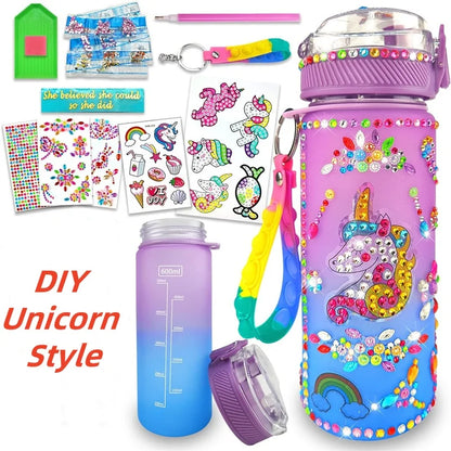 DIY Water Bottle Decoration Kit for Girls - Mermaid Arts & Crafts, Birthday & Christmas Gift