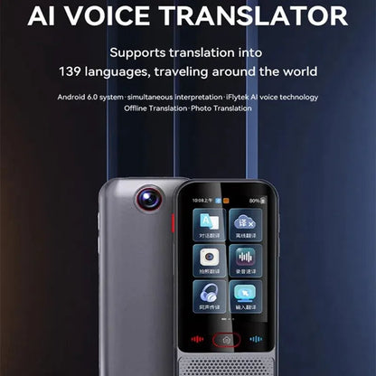 2026 M30 Smart Voice Translator Device – 139 Online Languages, 14 Offline, WiFi Photo & Voice Translation for Business & Travel