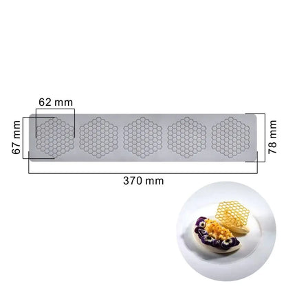 3D Cake Lace Silicone Mold — Leaves, Honeycomb & Butterfly Fondant Chocolate Stencil for Cake Decorating