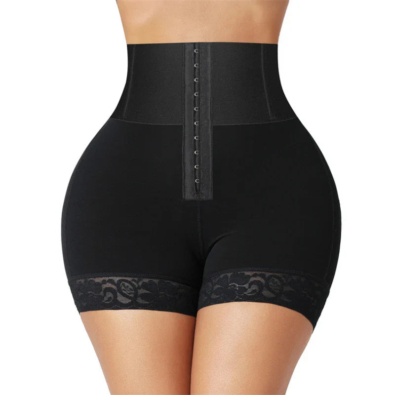 Women’s High Waist Body Shaper Panties — Butt Lifter Slimming Shapewear BBL Shorts with Tummy Control