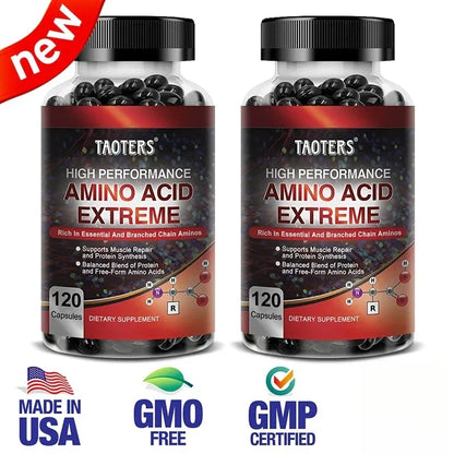 Advanced Bodybuilding Amino Acid Capsules – Boost Strength, Endurance, Muscle Mass & Energy