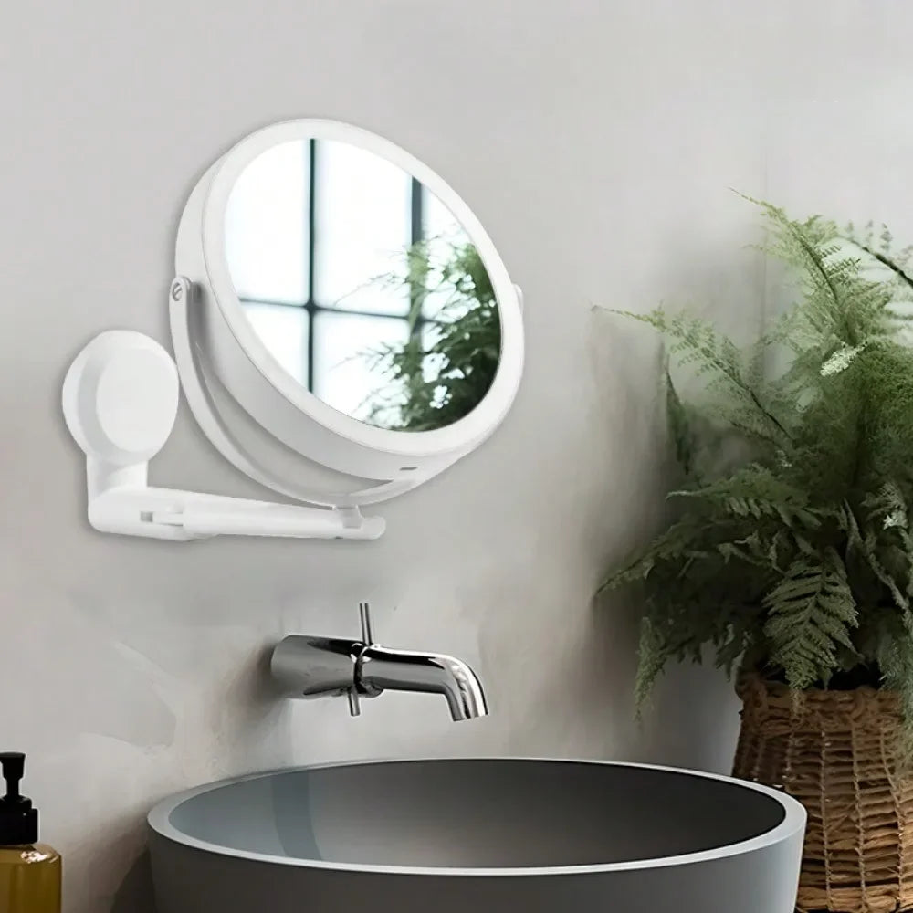 USB Compact LED Vanity Mirror - Touch Screen Dimming Makeup Mirror, Non-Rechargeable