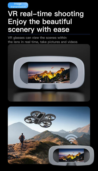 X266 Mini RC Drone – 8K HD Dual Camera, 6-Axis Headless Quadcopter with 360° Flip, Remote Control Helicopter Toy for Boys
