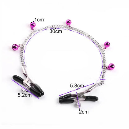Stainless Steel Nipple Clip Accessories – Butterfly Style Metal Body Jewelry for Couples
