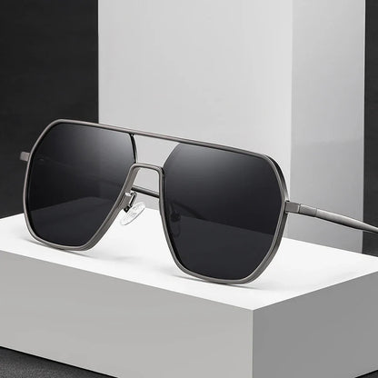 Luxury Metal Photochromic Sunglasses – Fashion Polarized UV400 Chameleon Anti-Glare Driving Glasses for Men & Women