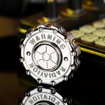 Radiation Warning Fidget Slider Spinner – EDC Gear Hand Clicker for ADHD & Stress Relief