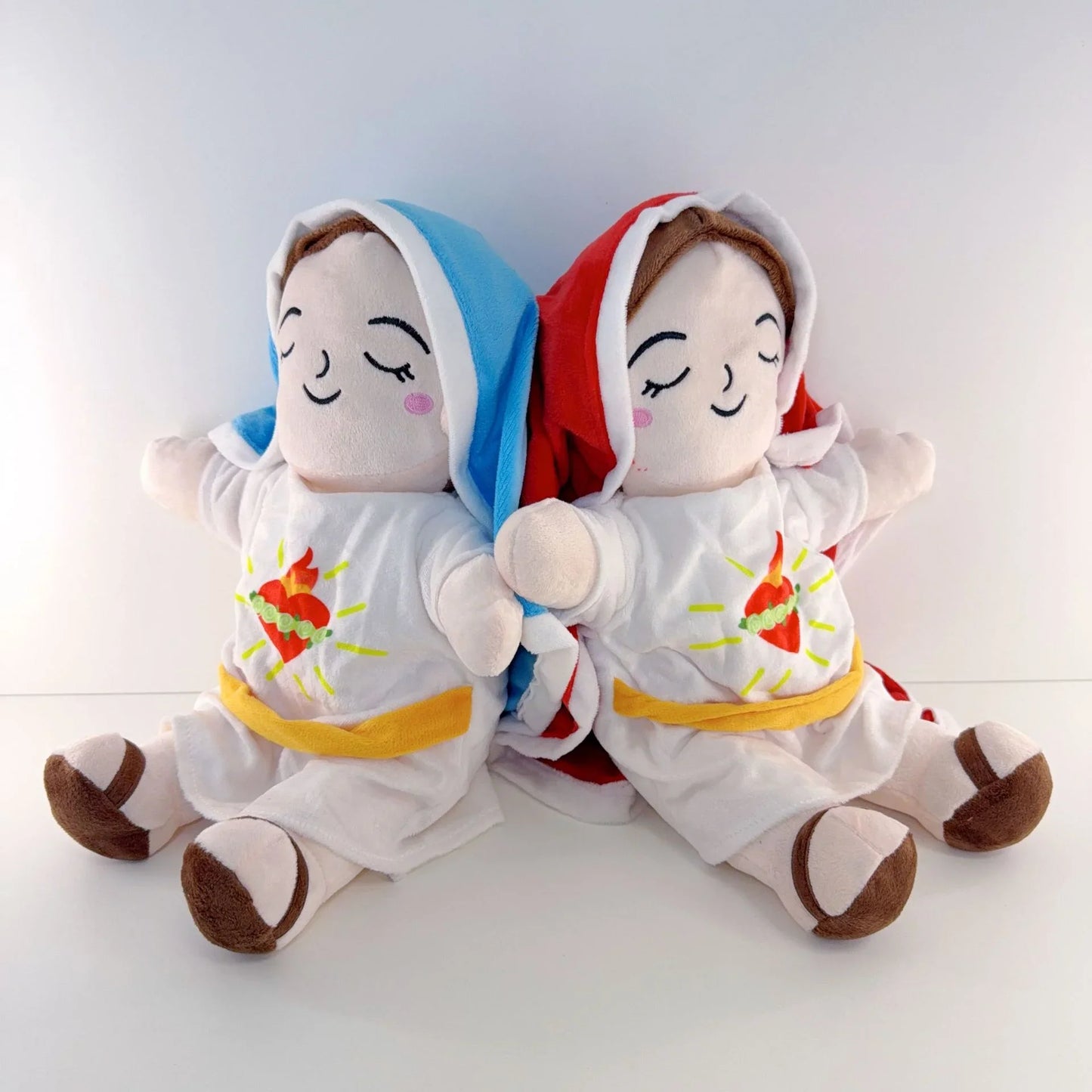 Maria Blue Breathing Jesus Doll – Remote Control Light & Music Toy, Easter & Christmas Gift for Boys and Girls