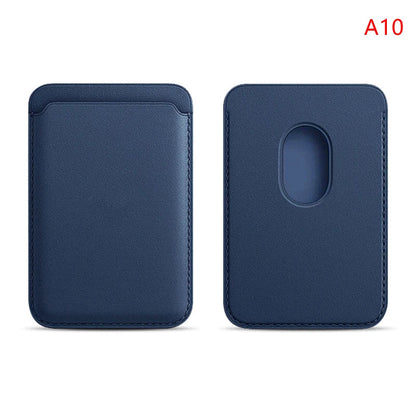 Luxury Magnetic Leather Wallet Case for iPhone 12–16 Pro Max — MagSafe Card Holder Phone Cover