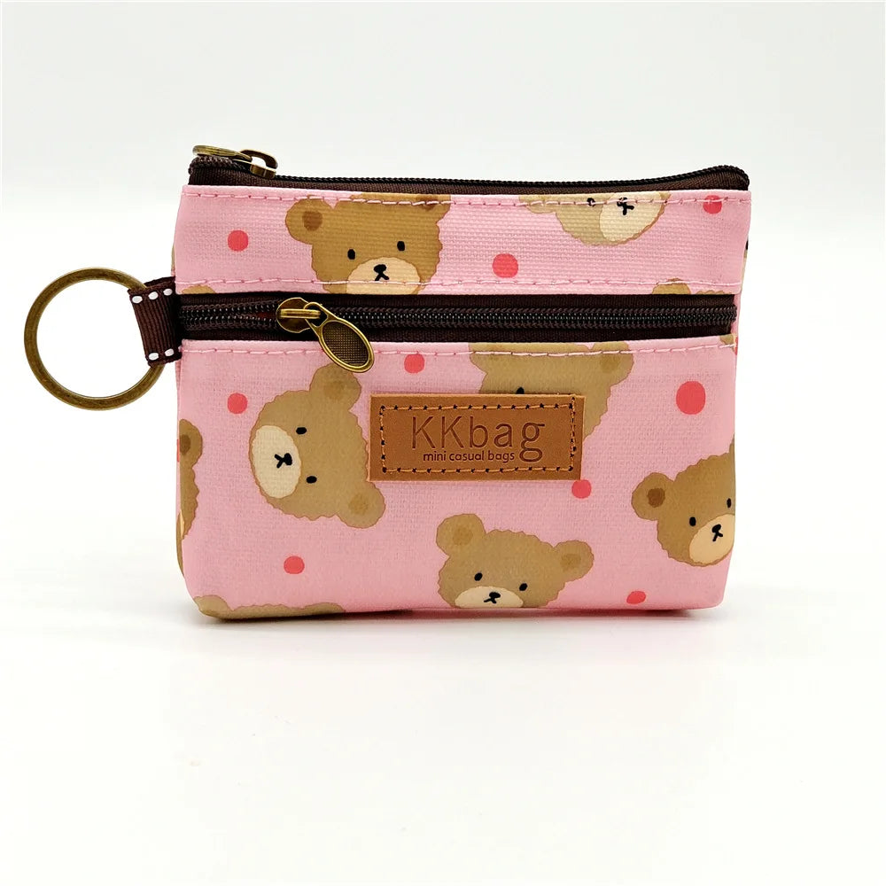 Cute Animal Zipper Wallet - Cartoon Coin Purse, Lightweight Money Bag, Key & Card Holder for Women and Students