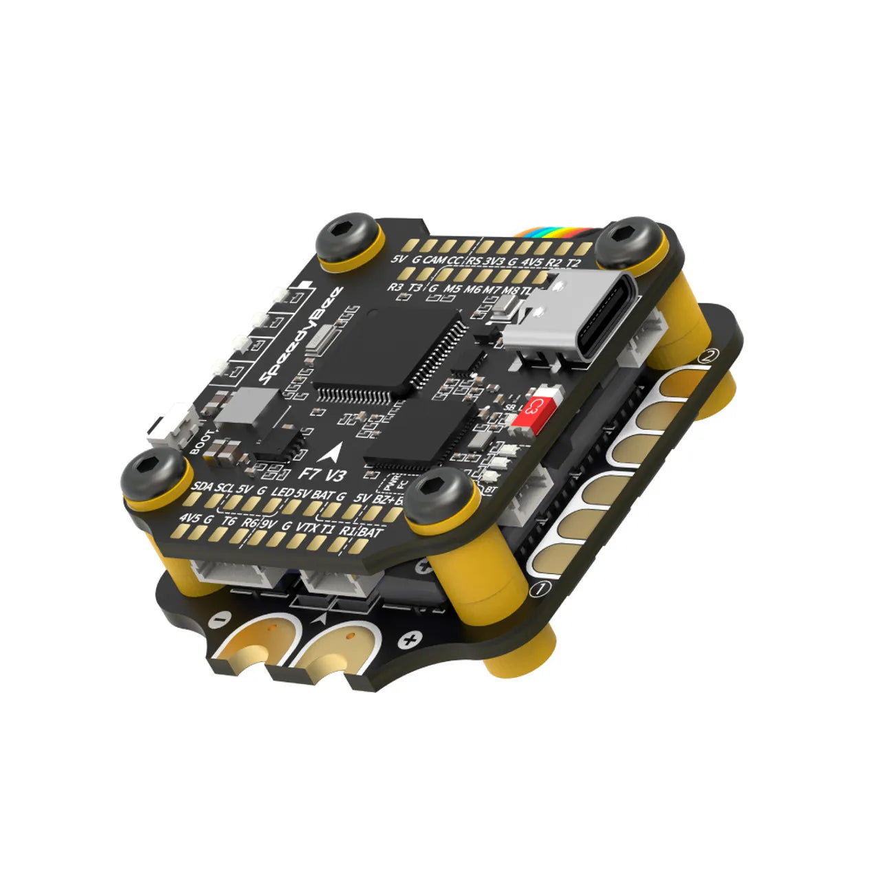 SpeedyBee F7 V3 50A Stack — F722 Flight Controller + BL32 50A 4-in-1 ESC with Blackbox for FPV Drone