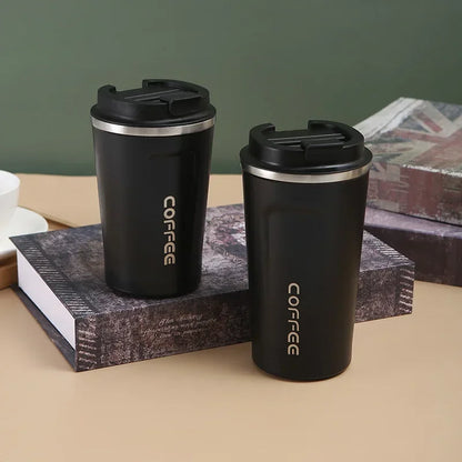 380/510ml Stainless Steel Coffee Cup - Travel Thermal Mug with Leak-Proof Design - Thermos Bottle for Tea and Coffee - Office Business Style