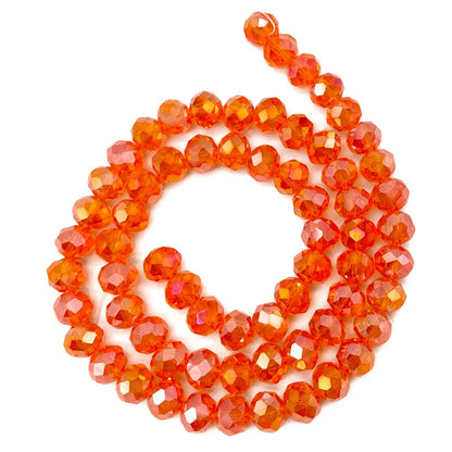 Faceted Crystal Glass Beads 2-8mm Loose Spacer Beads for DIY Jewelry Making Bracelets & Earrings