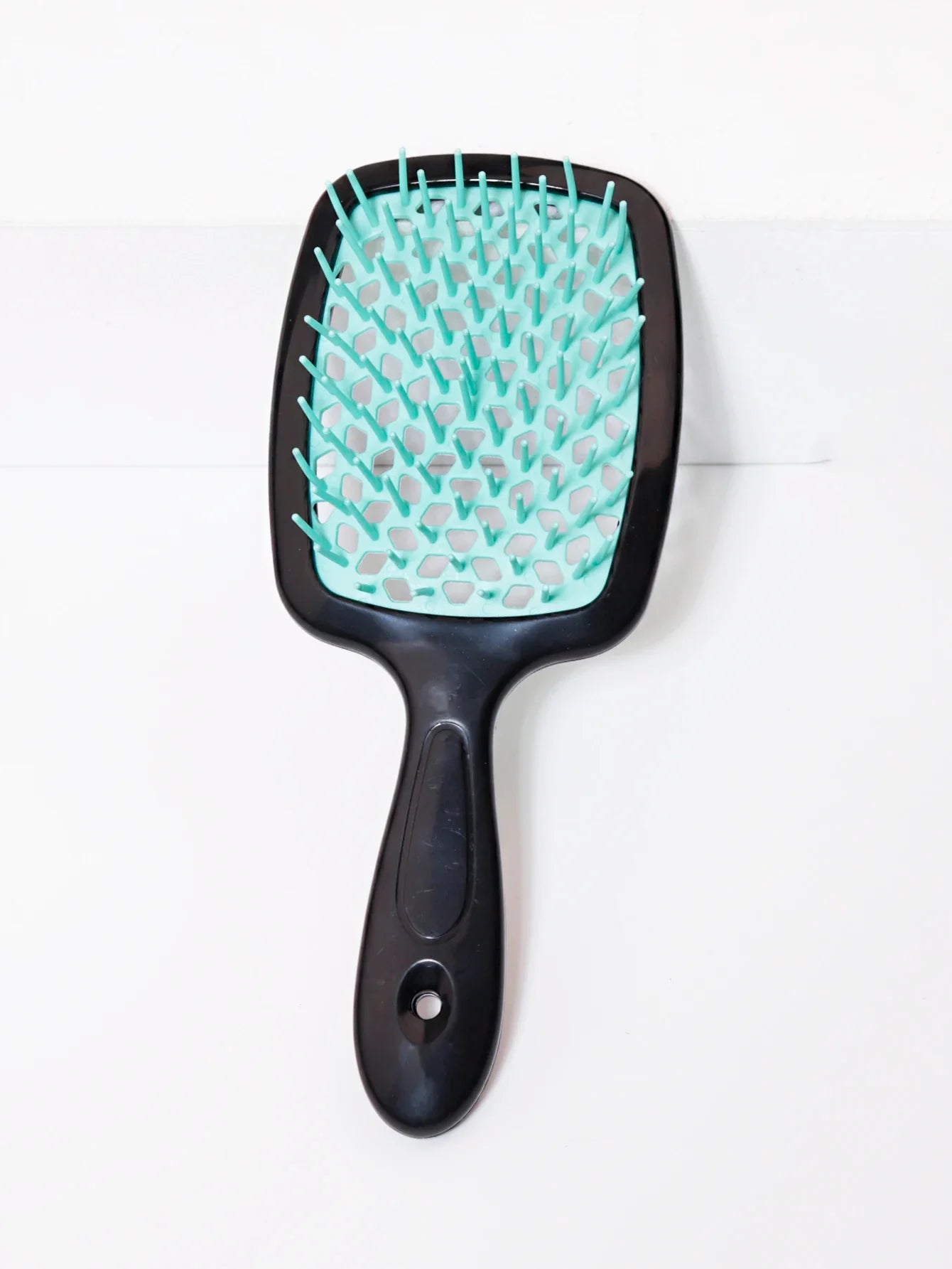 Tangled Hair Combing Massage Brush — Hollow Curly Hair Salon Brush for Real Hair & Wigs
