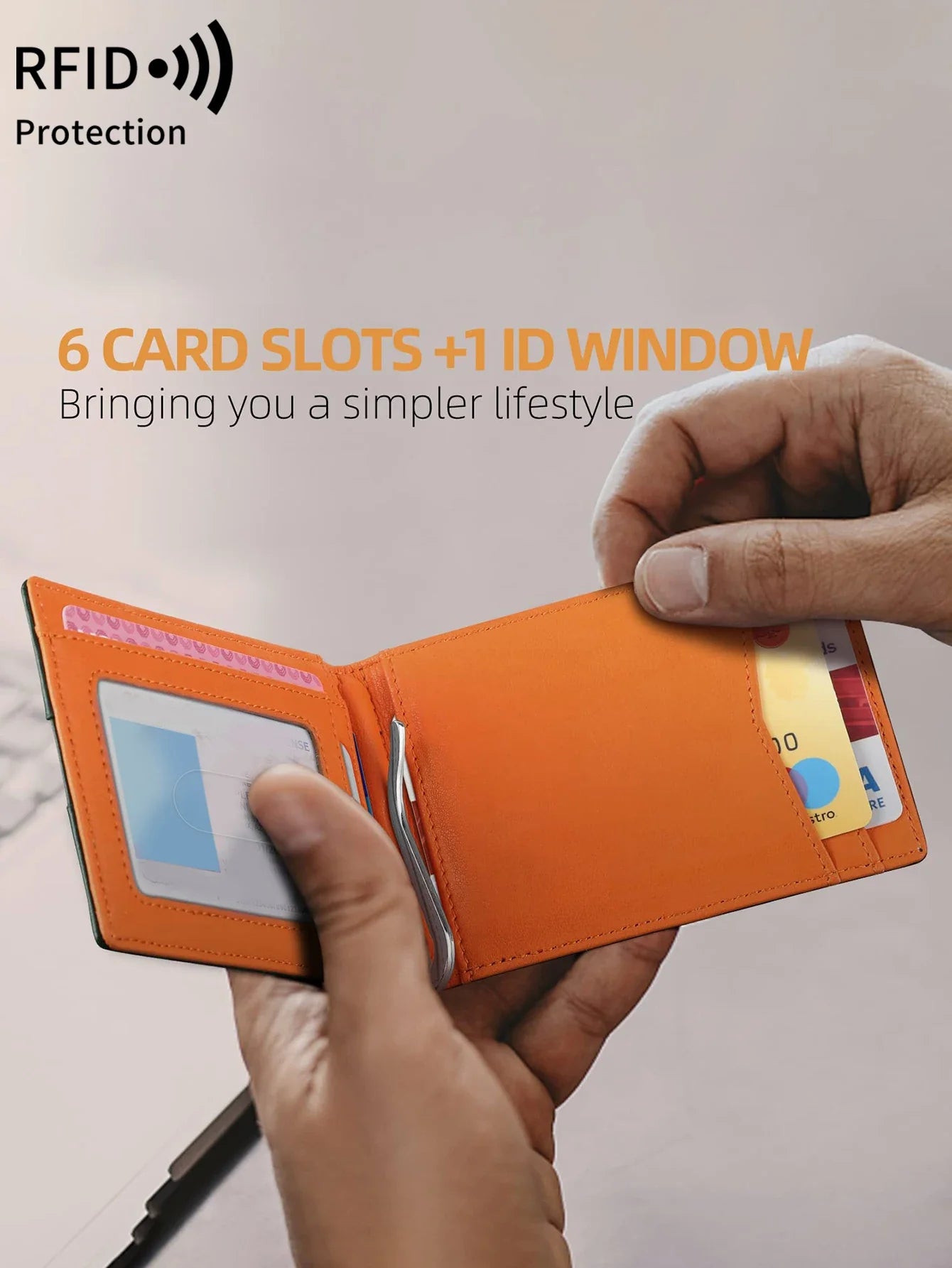 RFID Carbon Fiber Men’s Wallet — Ultra-Thin Mini Card Holder with 7 Slots