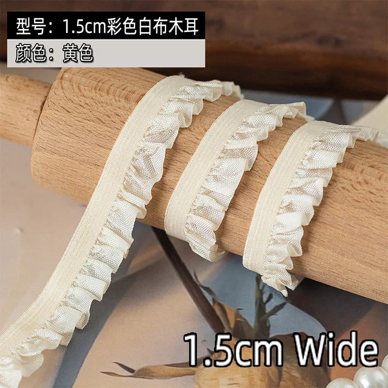 5m Elastic Lace Trim Ribbon for Dress Decoration, DIY Sewing & Crafts
