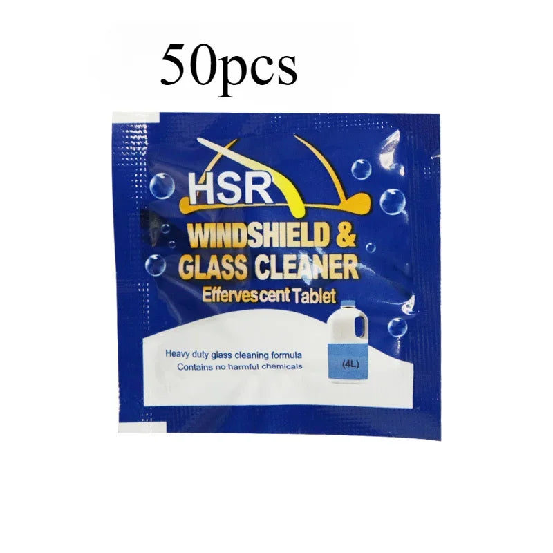 Glass Water Effervescent Wiper Tablets | Universal Concentrate for All Seasons, Strong Anti-Freeze & Shellac-Free