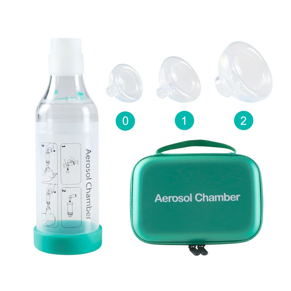 Cat & Dog Aerosol Chamber Inhaler — Portable Pet Spacer with Breathing Indicator Silicone Mask for Veterinary Use