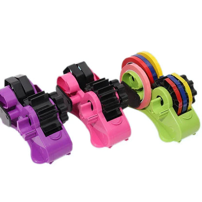 Semi-Automatic Multi-Roll Tape Dispenser – Reusable Thermal Tape Cutter with Storage Compartment