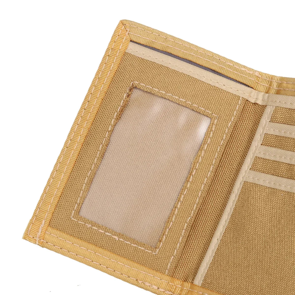Men's Korean Tri-Fold Coin Purse – 5 Colors, Slim Canvas Wallet, Multifunctional Card Holder