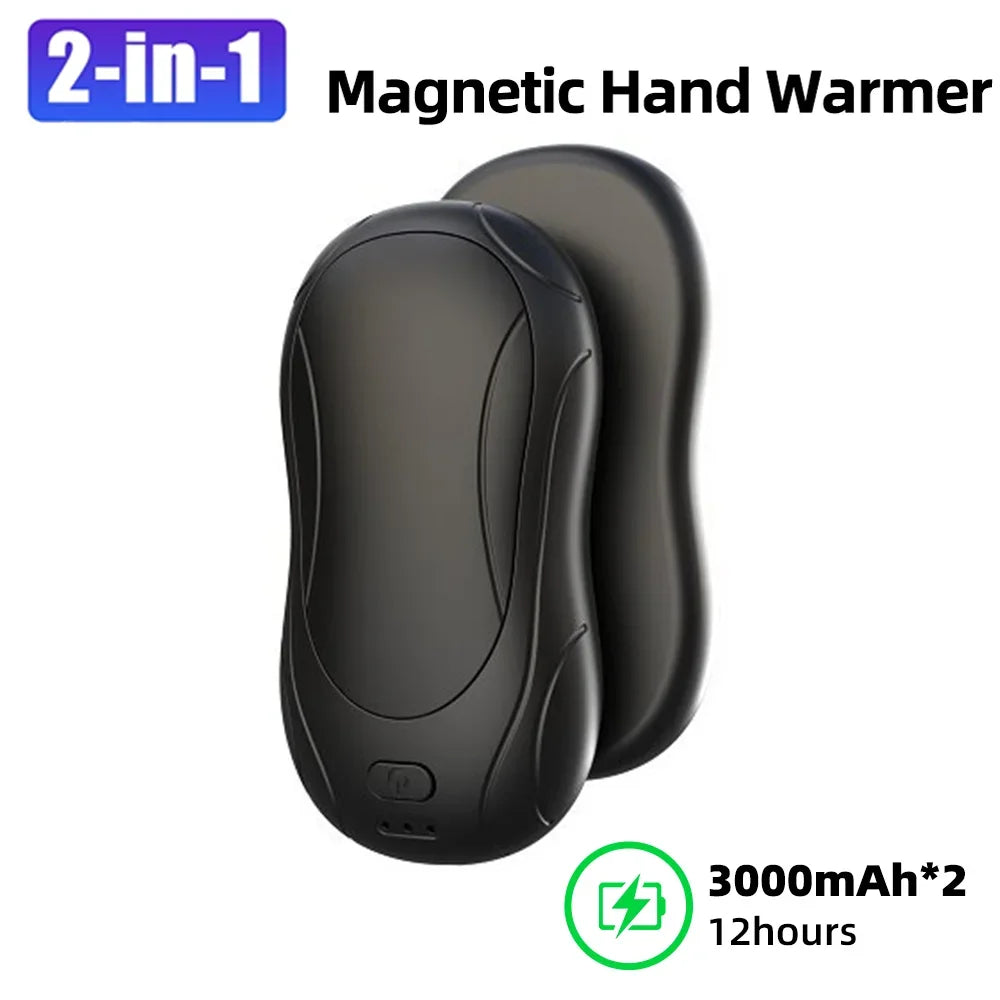 Xiaomi Magnetic Electric Hand Warmer – Portable Durable Heater with 3-Level Temperature Control