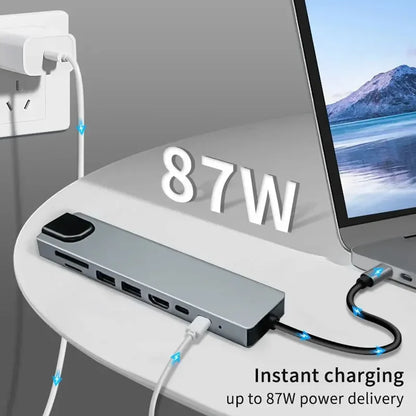 USB-C Hub Thunderbolt 3 Docking Station Splitter – Laptop Adapter for MacBook Air M1 & iPad Pro