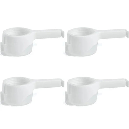 Food Storage Bag Clips with Pour Spouts - Kitchen Chip Sealer Clips, Plastic Cap for Freshness