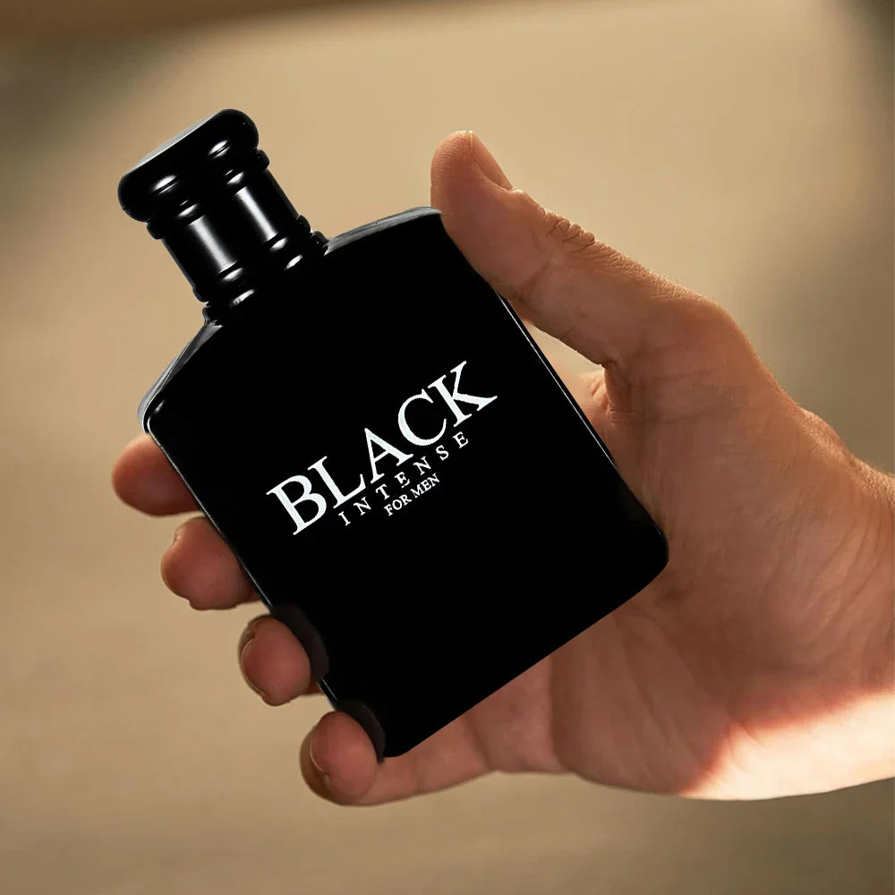 BLACK CHARM Eau de Parfum for Men – 3.4oz/100ml Woody Aromatic Fragrance, Fruit & Floral Notes