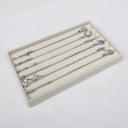 Jewelry Storage Box Organizer – Multi-Compartment Necklace, Ring, Earrings & Brooch Display Drawer Tray