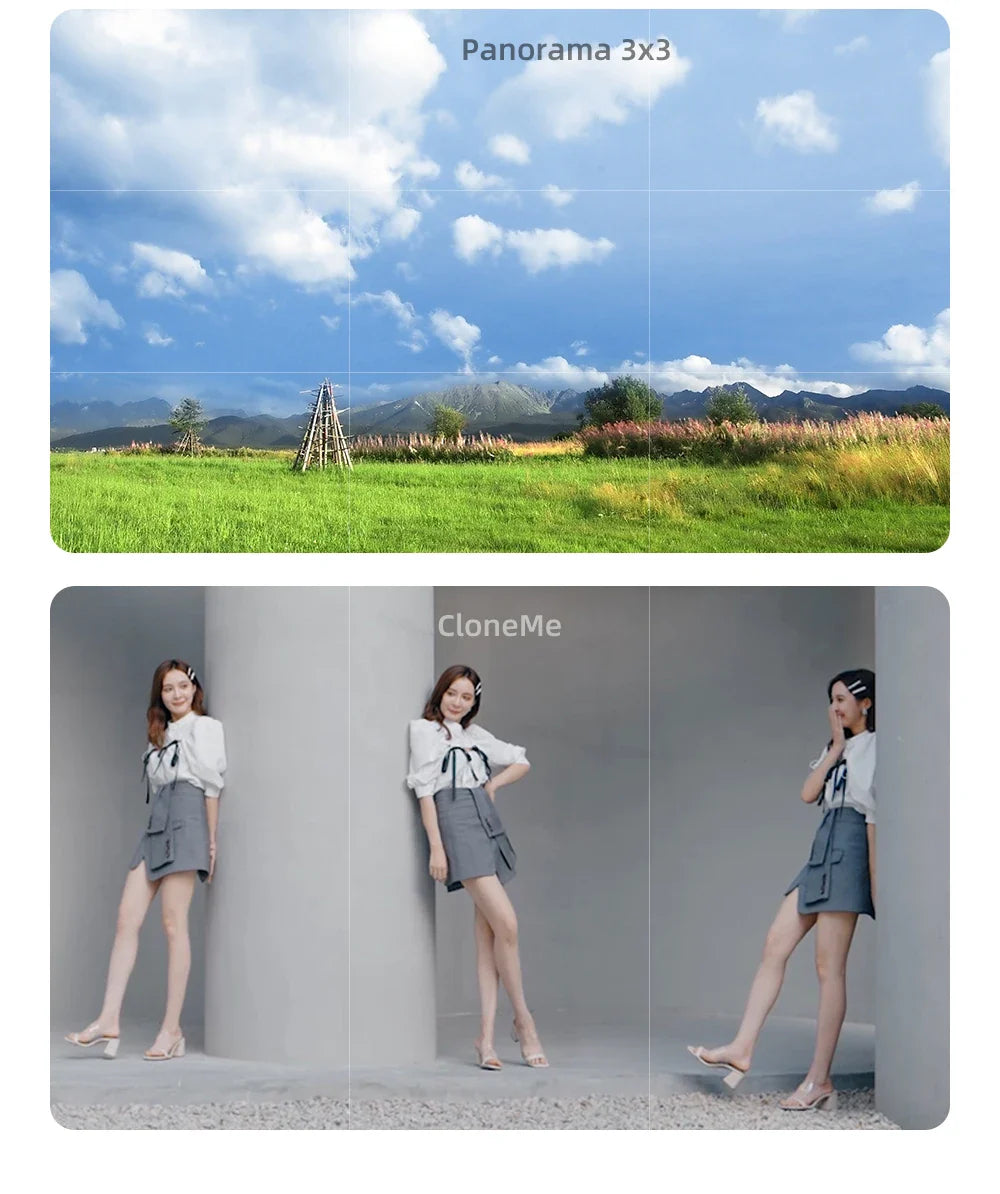 TOKQI M01 3-Axis Handheld Gimbal Stabilizer – Anti-Shake Foldable Holder, Selfie Tripod with Fill Light for iPhone & Smartphones
