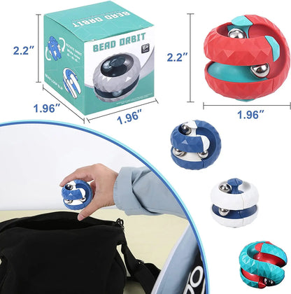 Decompression Orbit Ball Cube – Sensory Fidget Toy for Kids, Stress Relief & Focus Training