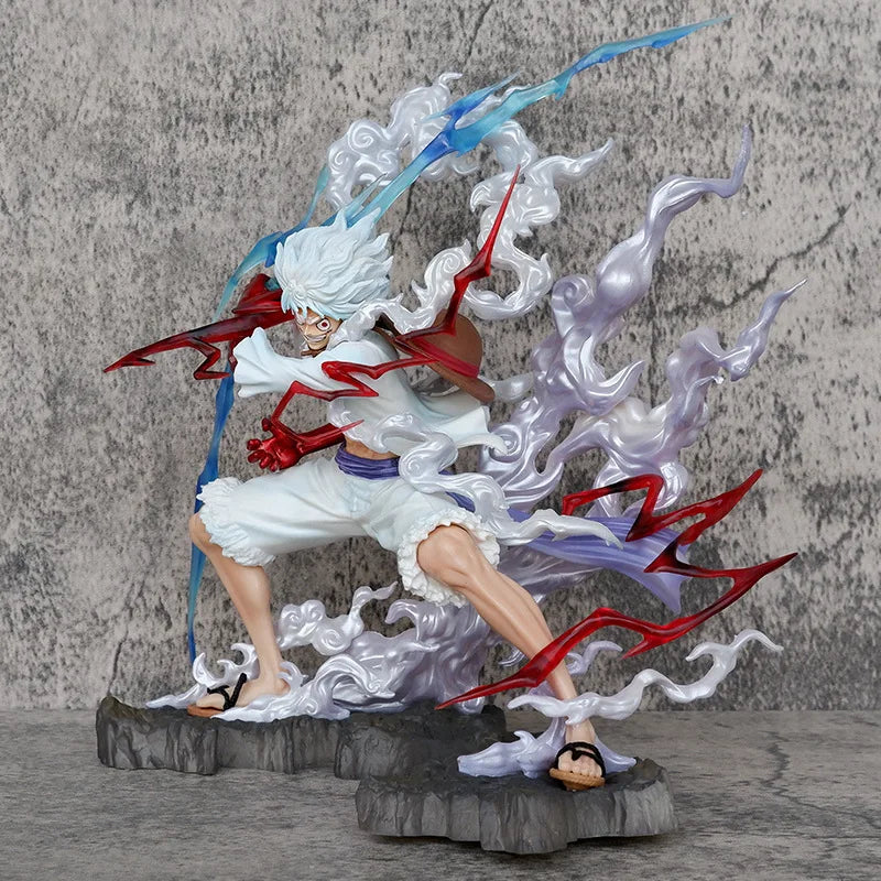 25cm One Piece Raiden Five Gear Nica Lightning Luffy Action Figure – Collectible Statue Toy for Decoration & Gifts