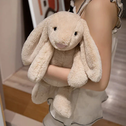 Kawaii Long-Ear Rabbit Plush Toy — Stuffed Bunny Doll for Kids & Babies