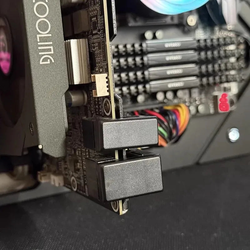 180° Rotating PCIe GPU Power Adapter Connector 6Pin/8Pin LDPCSJ Graphics Card PSU Elbow Steering Cable Adapter